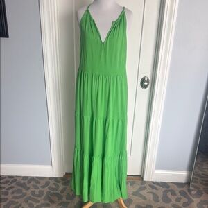 Lilly Pulitzer Green “Mirabella” Smocked Maxi Sundress